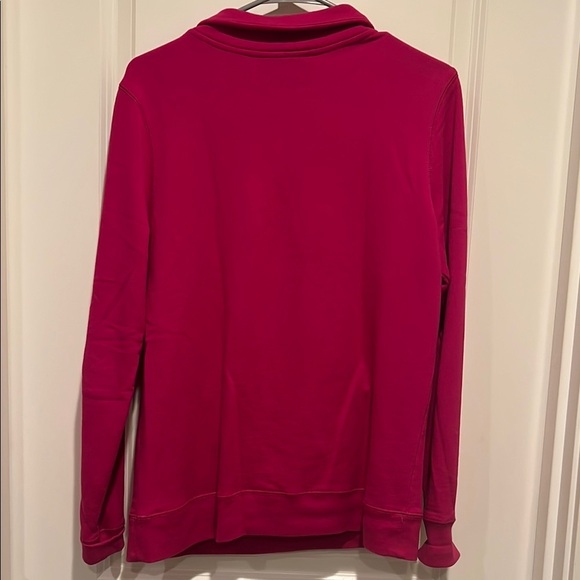 Christine Alexander Medium Pink Swarovski Bling Quarter Zip Sweater - Picture 7 of 8